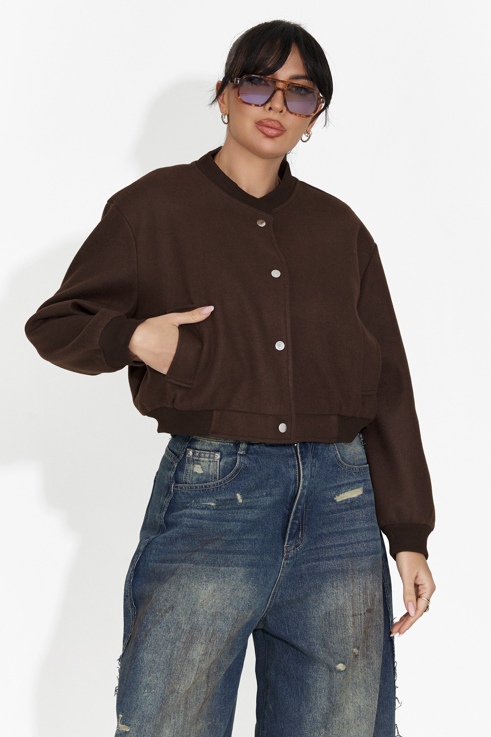 Jacheta dama casual maro Gineta Bogas