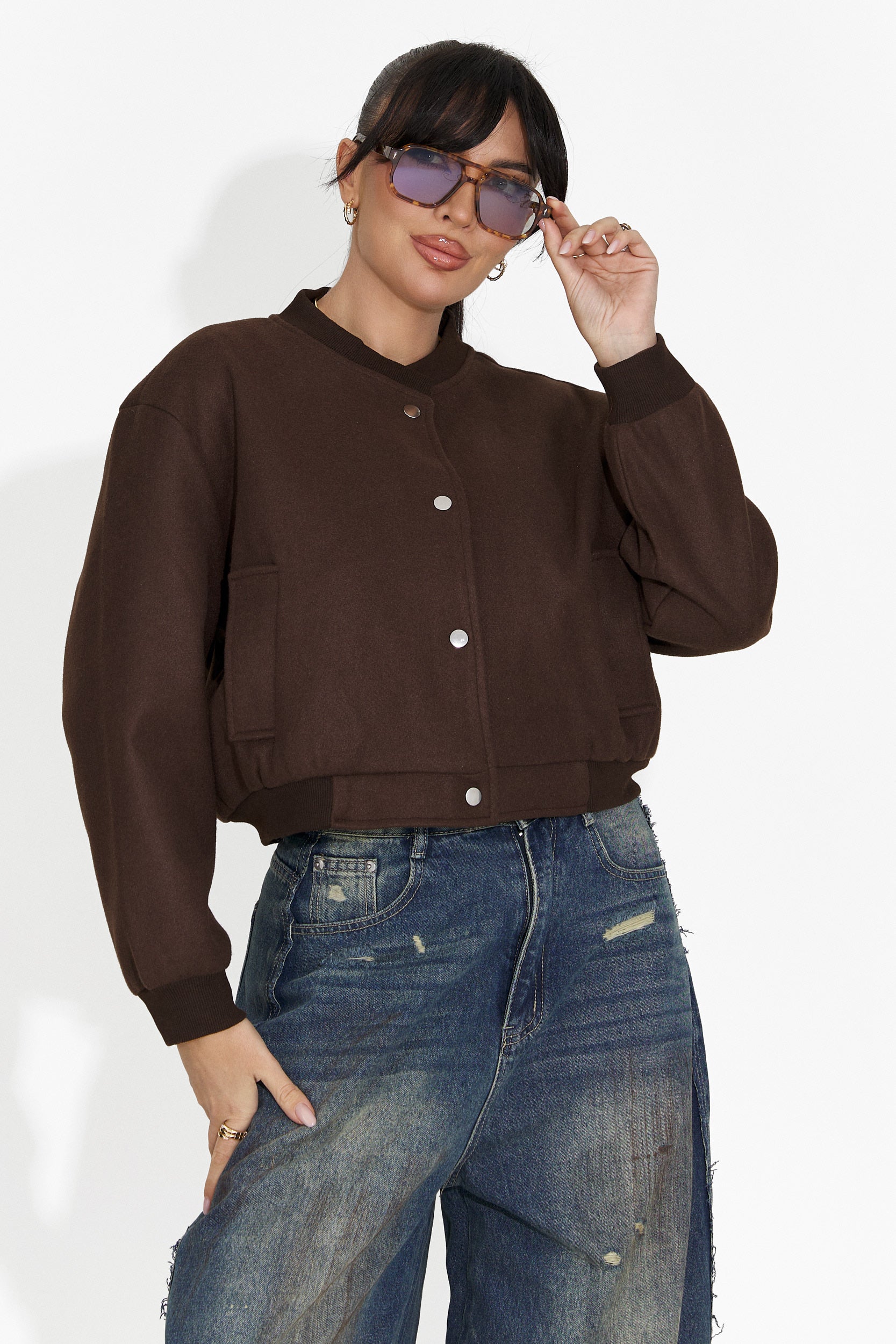 Jacheta dama casual maro Gineta Bogas