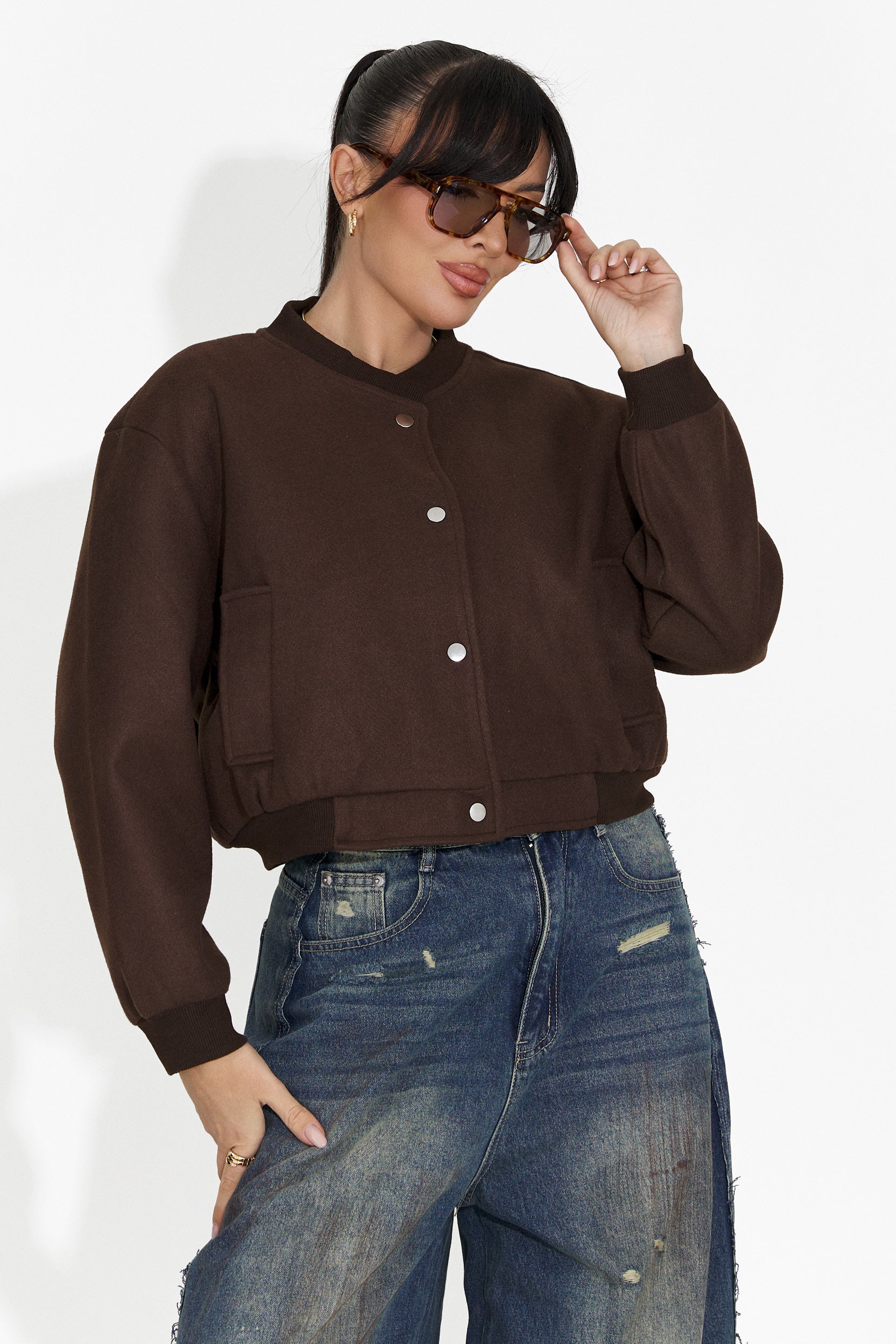 Jacheta dama casual maro Gineta Bogas