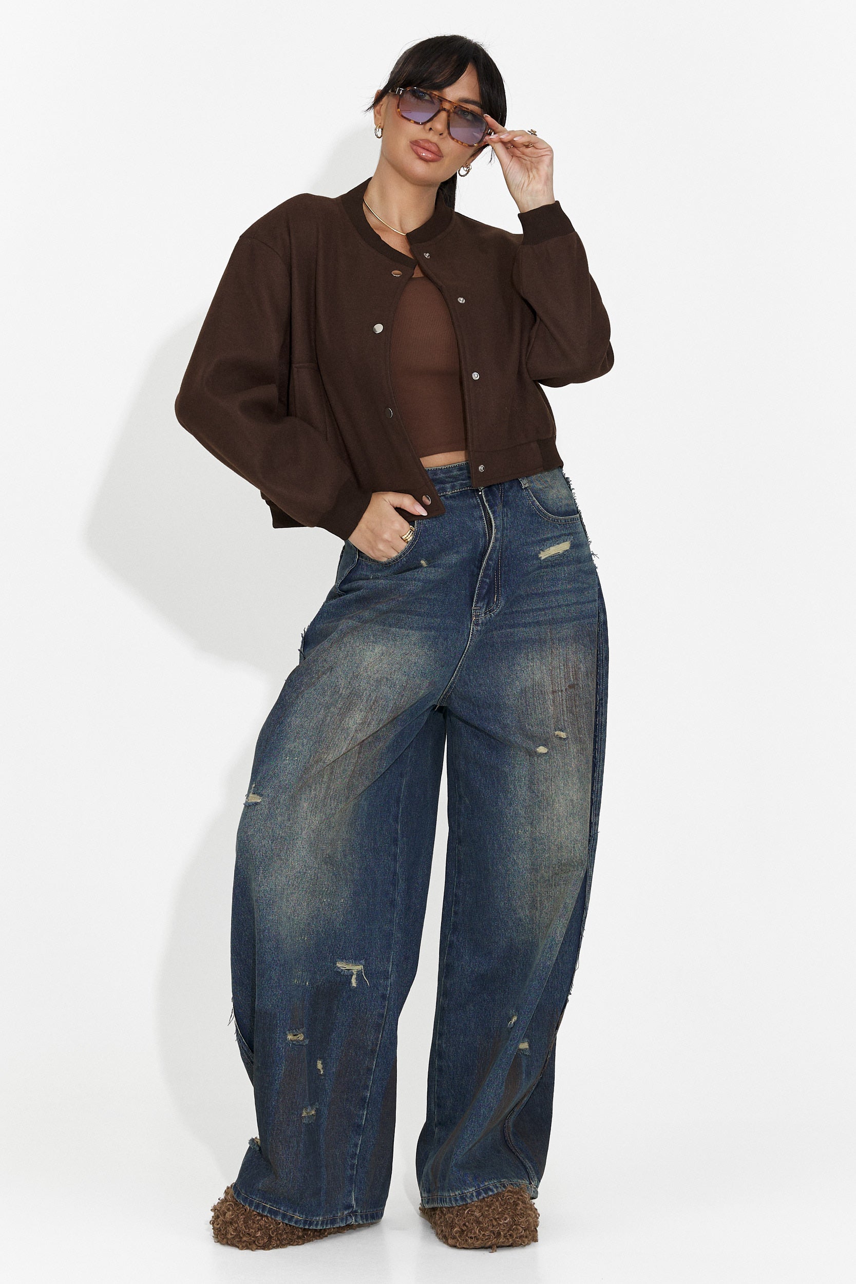 Jacheta dama casual maro Gineta Bogas