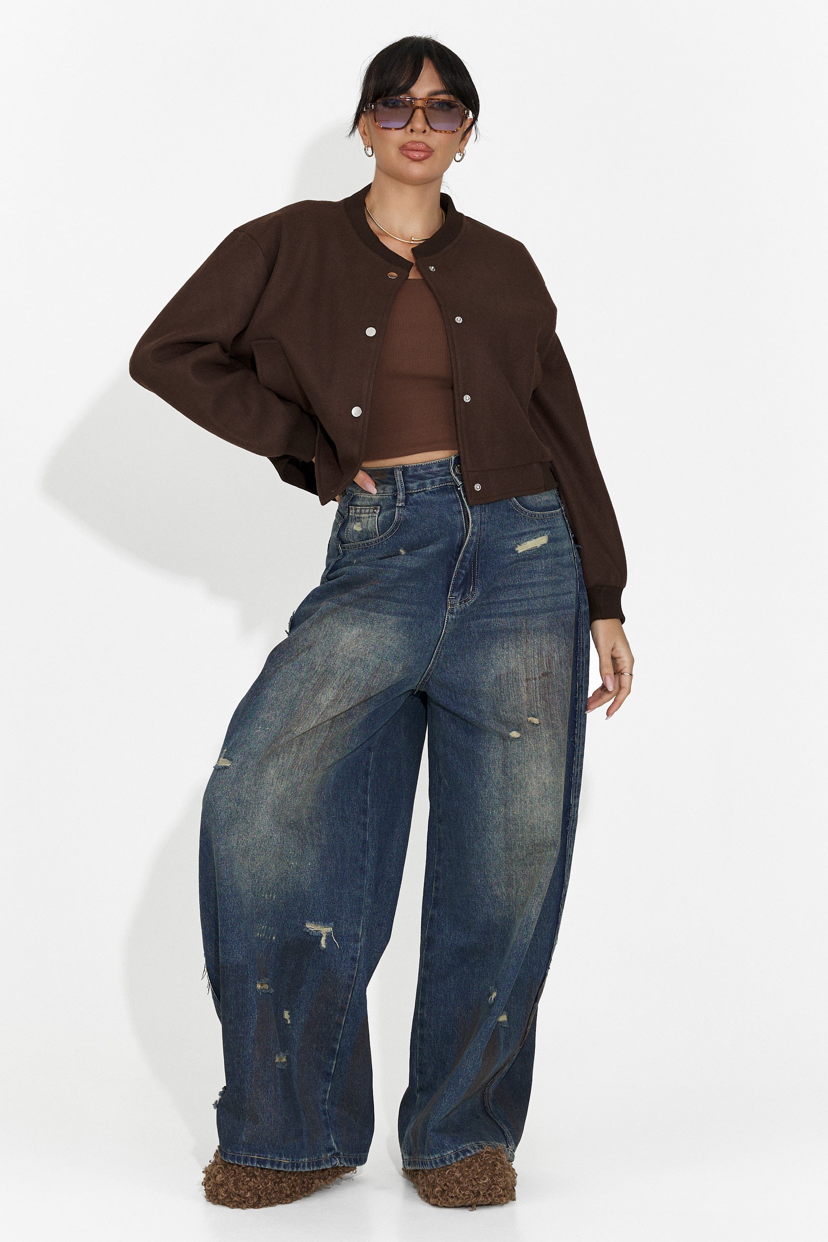 Jacheta dama casual maro Gineta Bogas