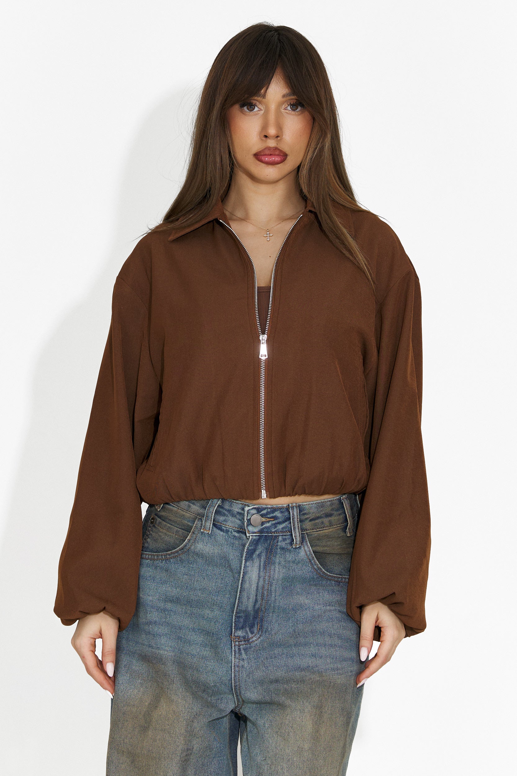 Jacheta dama casual maro Giona Bogas