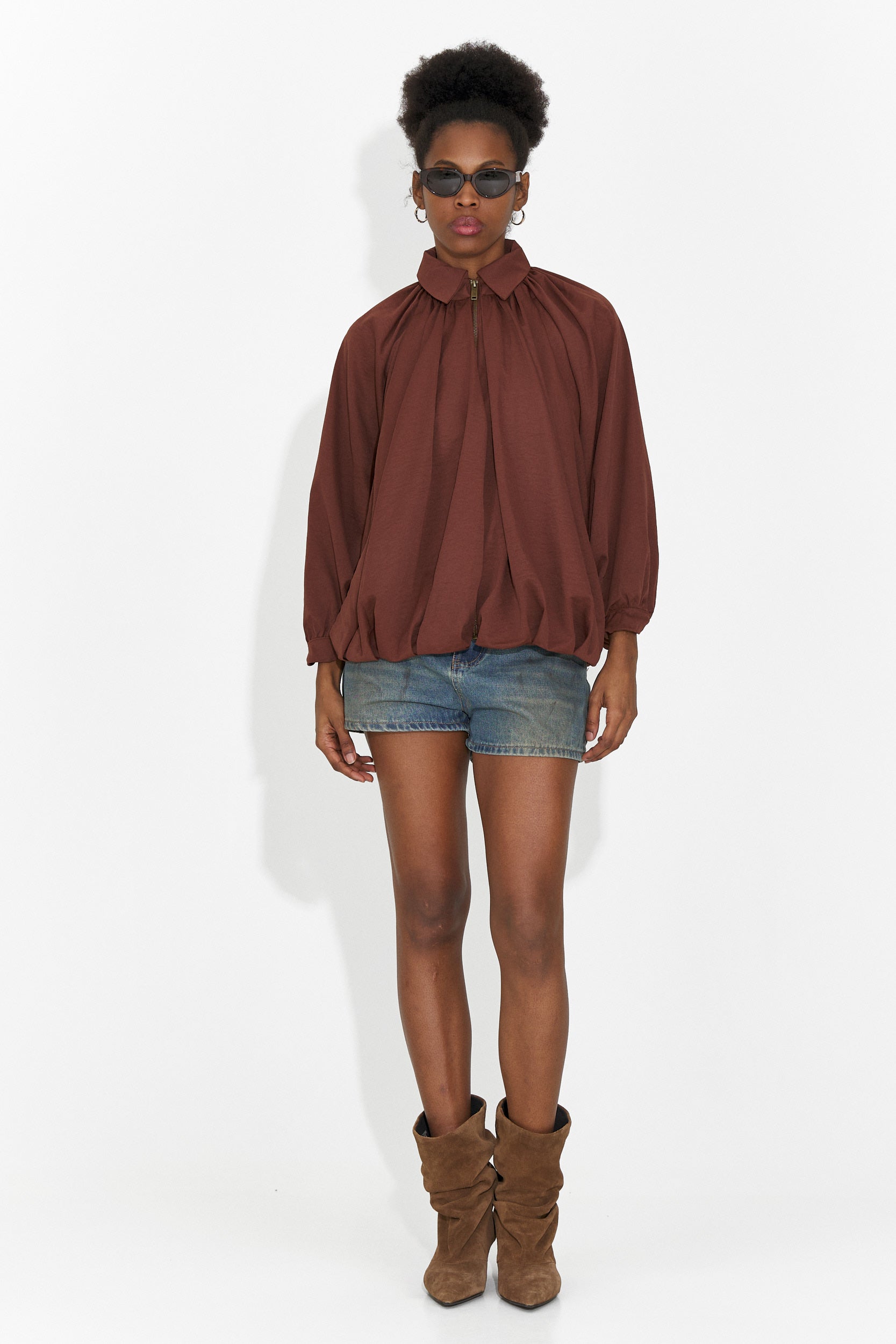 Jacheta dama casual maro Yasminia Bogas