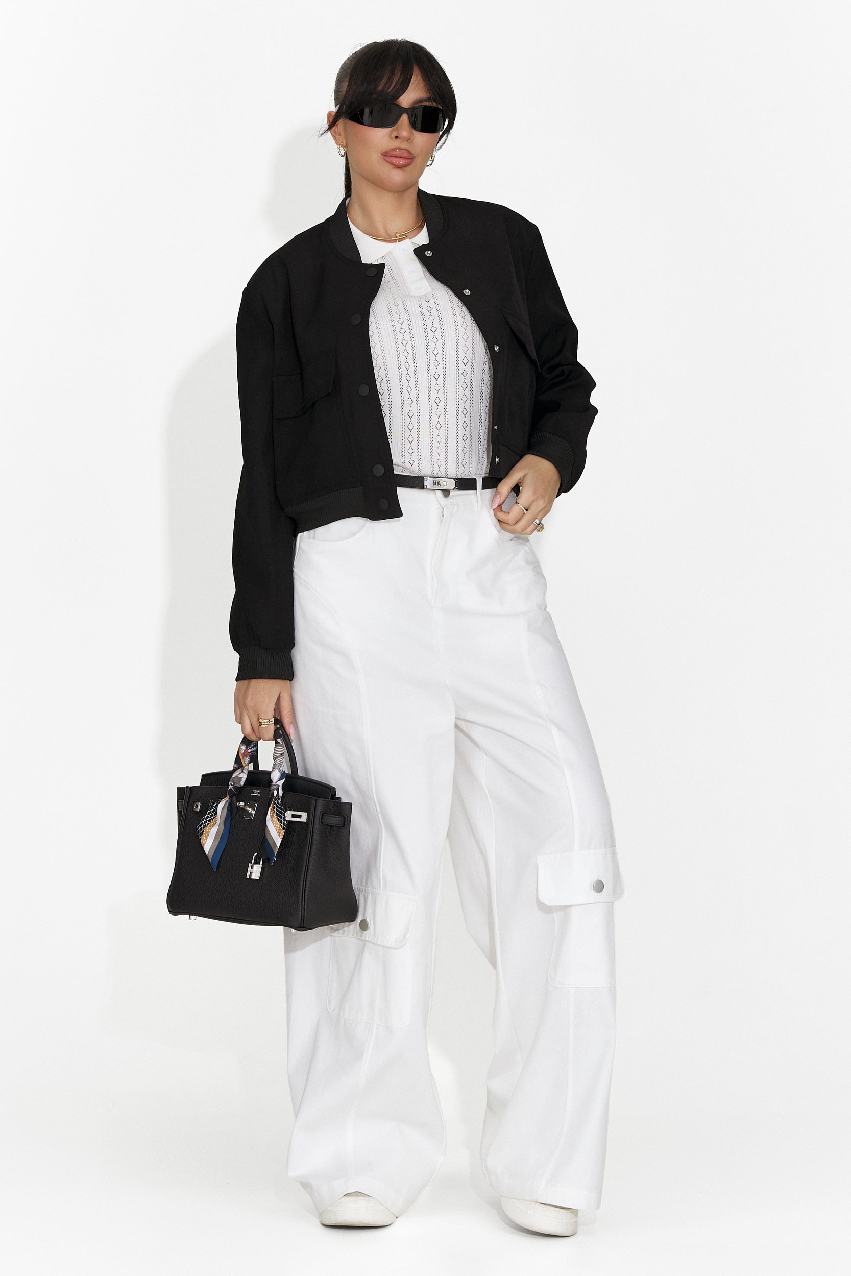 Jacheta dama casual neagra Cataleia Bogas