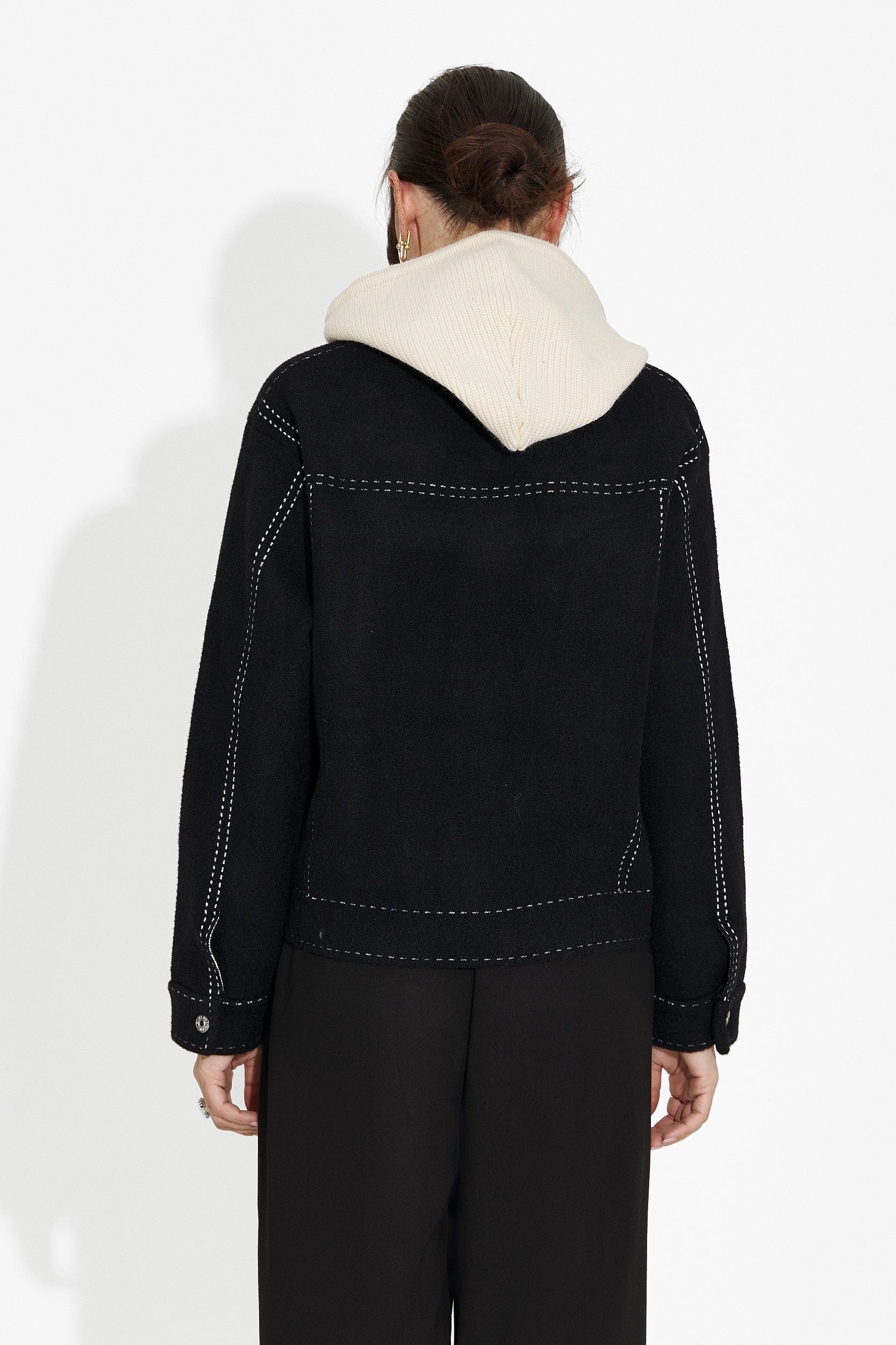 Jacheta dama casual neagra Mirtha Bogas