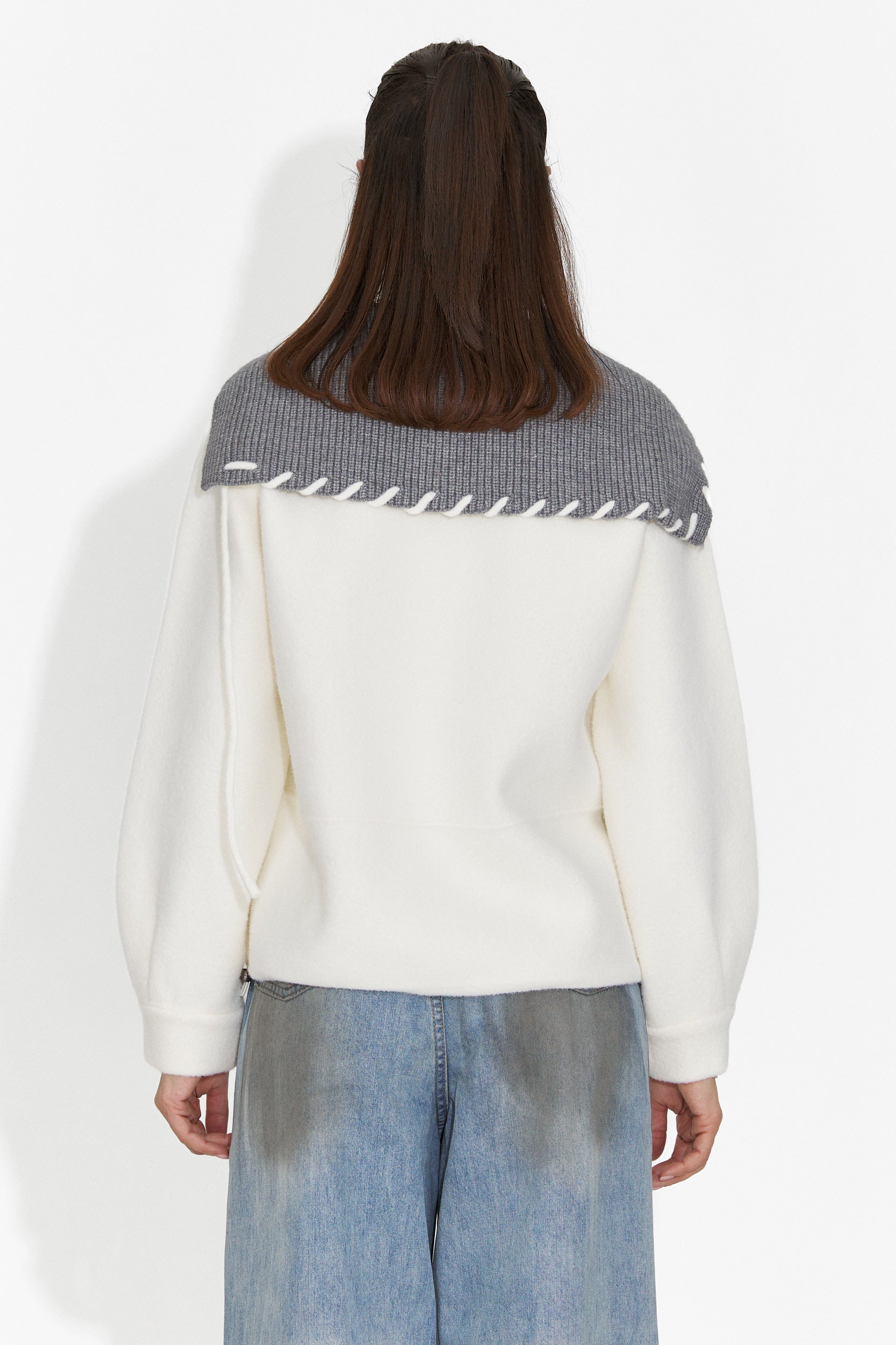 Jacheta dama eleganta crem Agapia Bogas