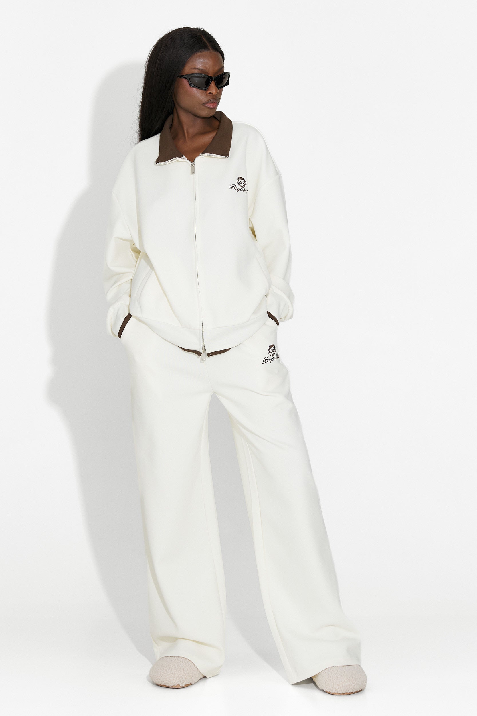 Trening dama casual bej Lysara Bogas