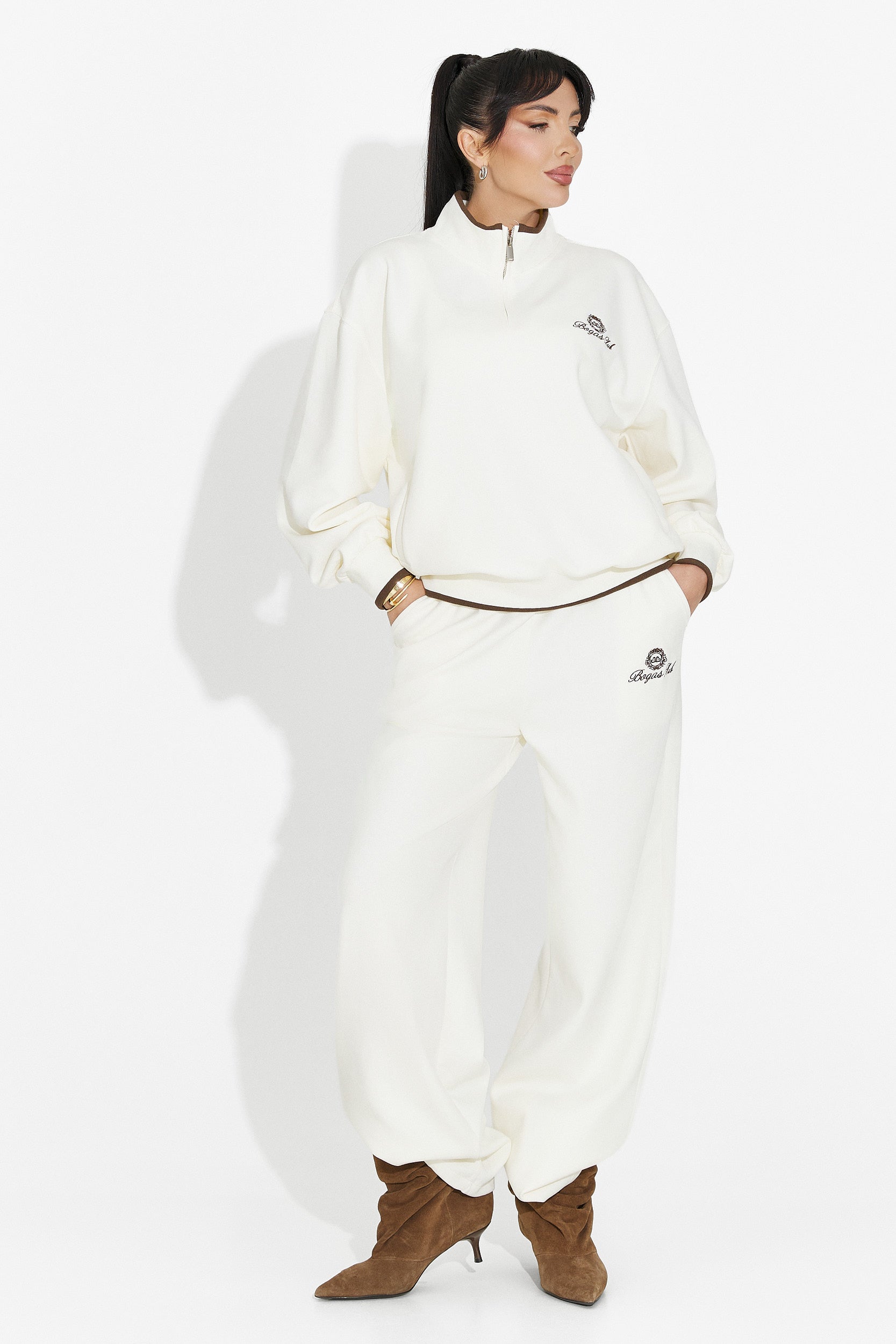 Trening dama casual bej Vilma Bogas