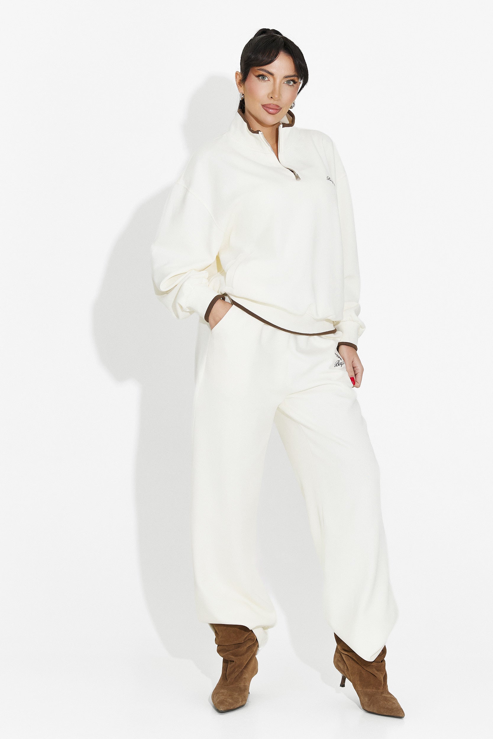 Trening dama casual bej Vilma Bogas